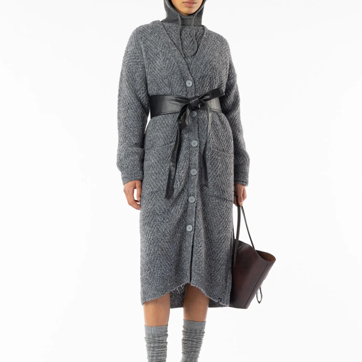 Elias Rumelis Damen Cardigan Alysa 243-4105 in 0921 concrete melange