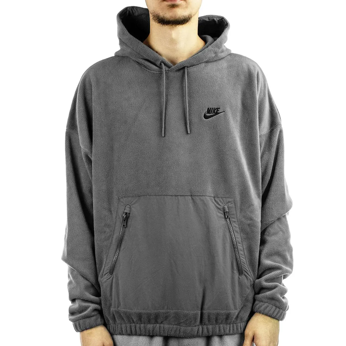 Nike Club+ Polar Fleece Hoodie FB8388-068 - grau