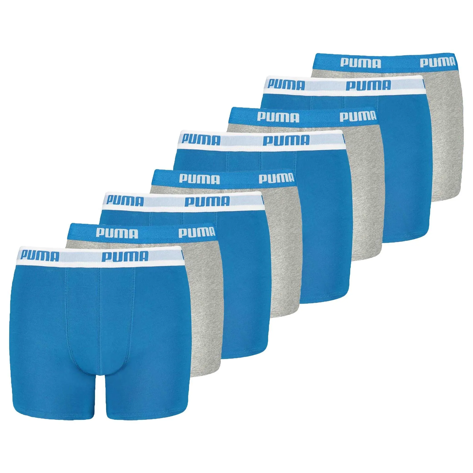 PUMA Boxershort Unterhose Jungen Blau/Grau im Online Shop von kaufen